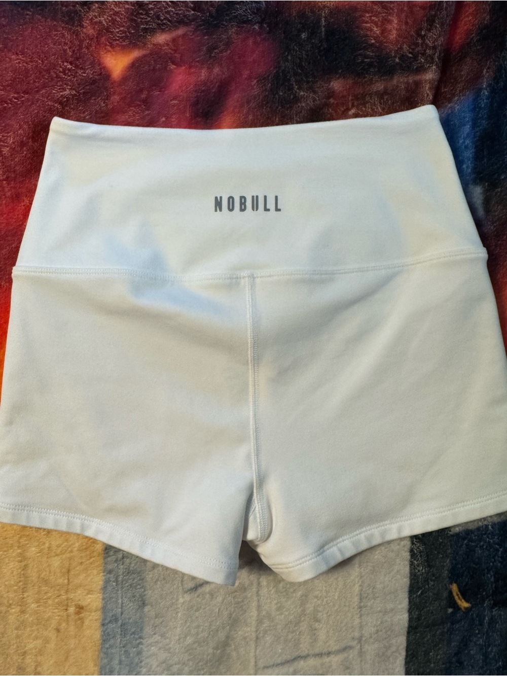 NOBULL Women’s White High-Rise Bike Shorts